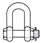 BOLT TYPE CHAIN SHACKLE