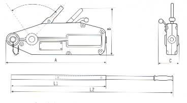 wire rope pulling hoist